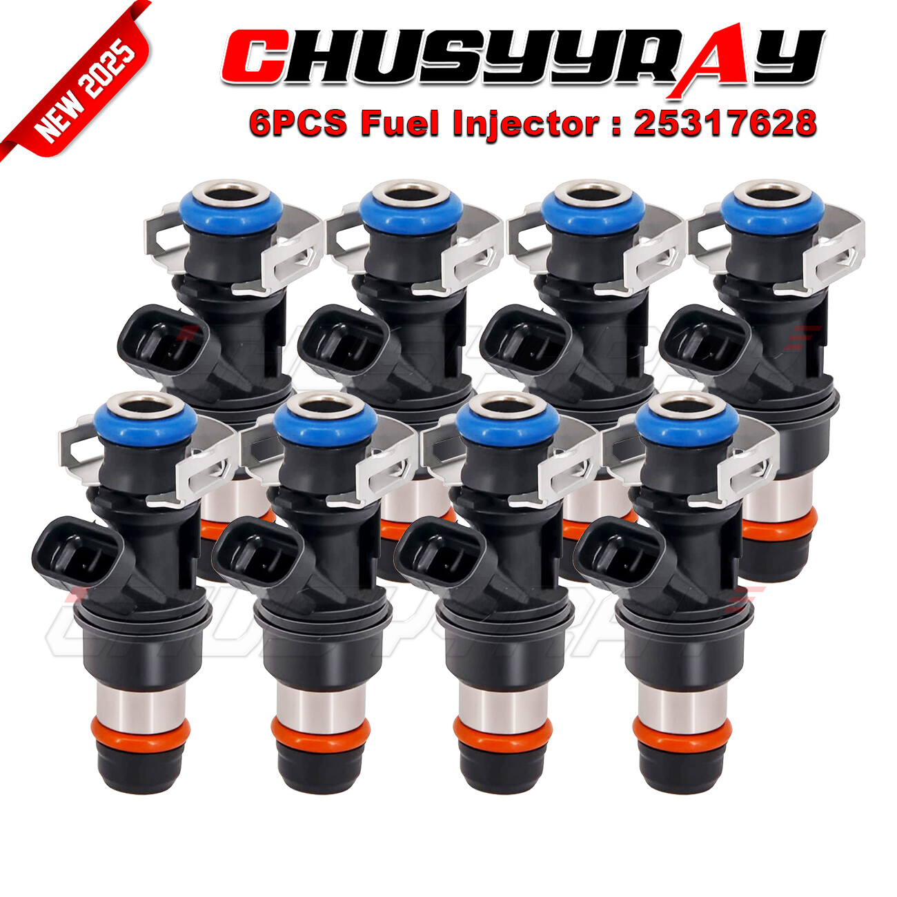 8x Genuine OEM 25317628 Fuel Injectors For ACDelco GMC Chevrolet 4.8L 5.3L 6.0L