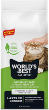 WORLD'S BEST CAT LITTER Comfort Care Unscented, 32-Pounds - Natural Ingredients,