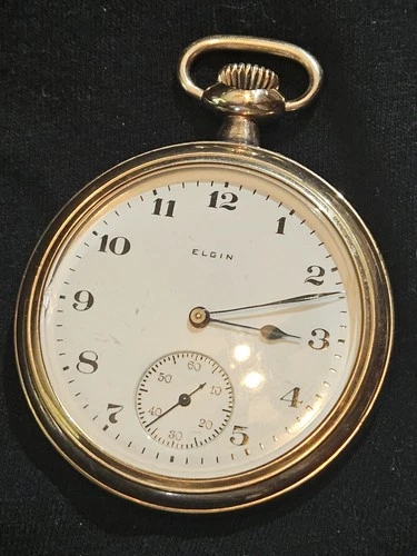 Antique Elgin Pocket Watch 16s Gold-Filled Case c1920s – Runs