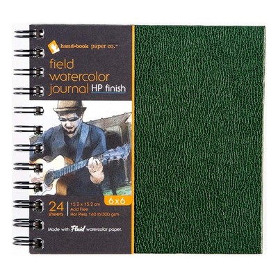 Hand Book Papers, Field Journal, Fluid , Hot Press, 6X6 Inches