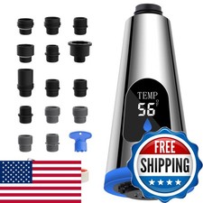 LED Faucet Head Replacement 4 Function Temperature Display Pull Down with 15
