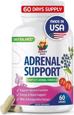 Adrenal Support Supplements for Stress Relief & Cortisol Managment 60 Capsules