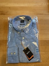 BOSS Hugo Boss Men’s Slim Fit Mabsoot 1 Long Sleeve Shirt. Size M Brand New.