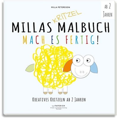 MILLAS KRITZEL MALBUCH - Mach es Fertig!: Kreatives kritzeln ab 2 Jahren (Malbuc