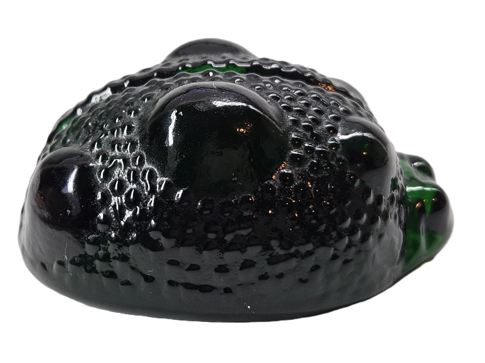 Vintage BLENKO Art Glass Paperweight Critter Figurine-Emerald Green LADYBUG - Image 4 of 4