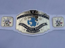white intercontinental heavyweight wrestling championship belt 6mm diecast title