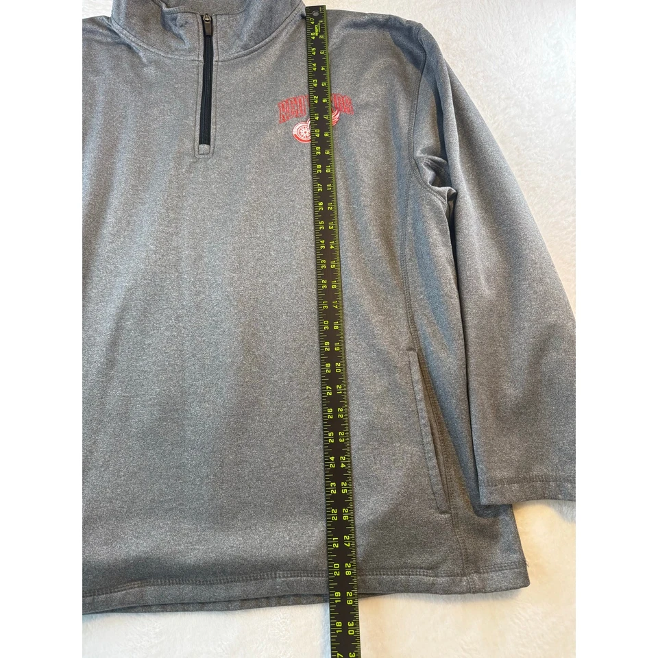 Detroit Red Wings Quarter Zip Mens Size XL NHL Pullover 1/4 Zip Hockey  - Image 4 of 4