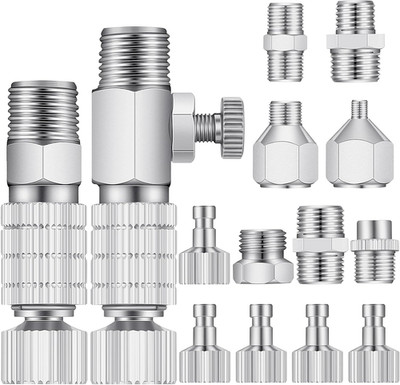 14 Pieces Airbrush Adapter Set Airbrush Quick Disconnect Fittings Hose Quick Rel