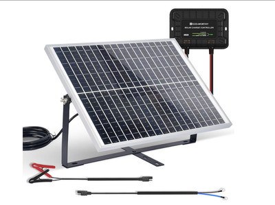 Solarmodule 10W 25W Mono 12V Solarpanel Kit mit 8Ah Lithium LiFePO4 RV Boot