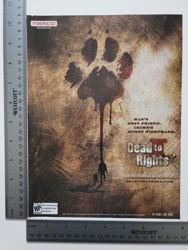 Dead To Rights Advertisement Postcard