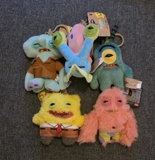 Zuru Fuggler x SpongeBob SquarePants Keychain Plush Ring Set Of 5 BNWT