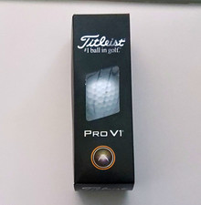 Titleist Pro V1 White Golf Balls 3-Pack, Tour Preferred 3-Piece Urethane