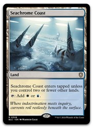 Seachrome Coast 328/356 Rare Land Commander: Bloomburrow MTG