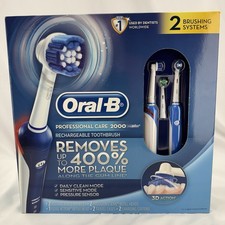 NEW SEALED Oral-B Professional Care 2000 Rechargeable Toothbrush Set of 2