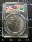 2025 American Silver Eagle graded CAC MS70 (Perfect Mint State 70) with the Firs