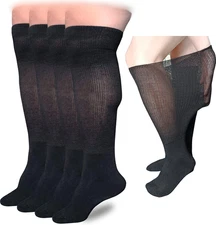 Extra Wide Lymphedema Bariatric Socks Knee High Replacemen Sock Liner for Air Ca