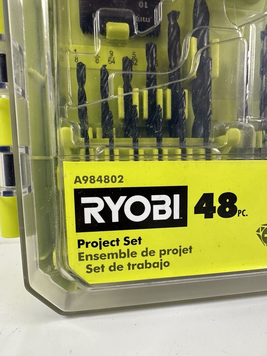 【格安セット】Effects Bakary リバーブとディレイ Ryobi A984802 48 Pc Drill & Bit Project Tool Set Wood Metal
