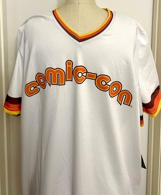 Prosphere Official San Diego Comic Con Padres Jersey Style Shirt Large White New