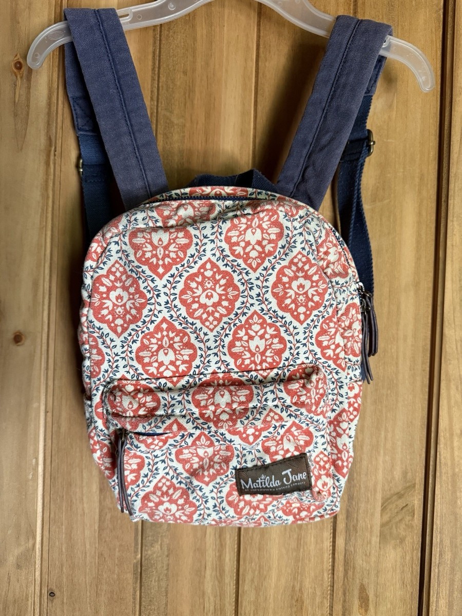 cotton canvas mini backpack Amiacalva Small Washed in White Terra Thread is a carbon Terra Thread Zem Mini Backpack