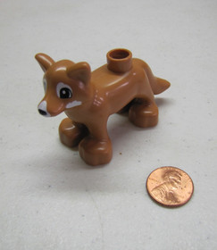 New Lego Duplo BROWN HUSKY DOG Forest Animal Zoo Piece #10803 for Sled