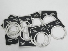 Schneider Electric 9001-KN379 Metal Legend Plate PULL TO START Lot of 10 USED
