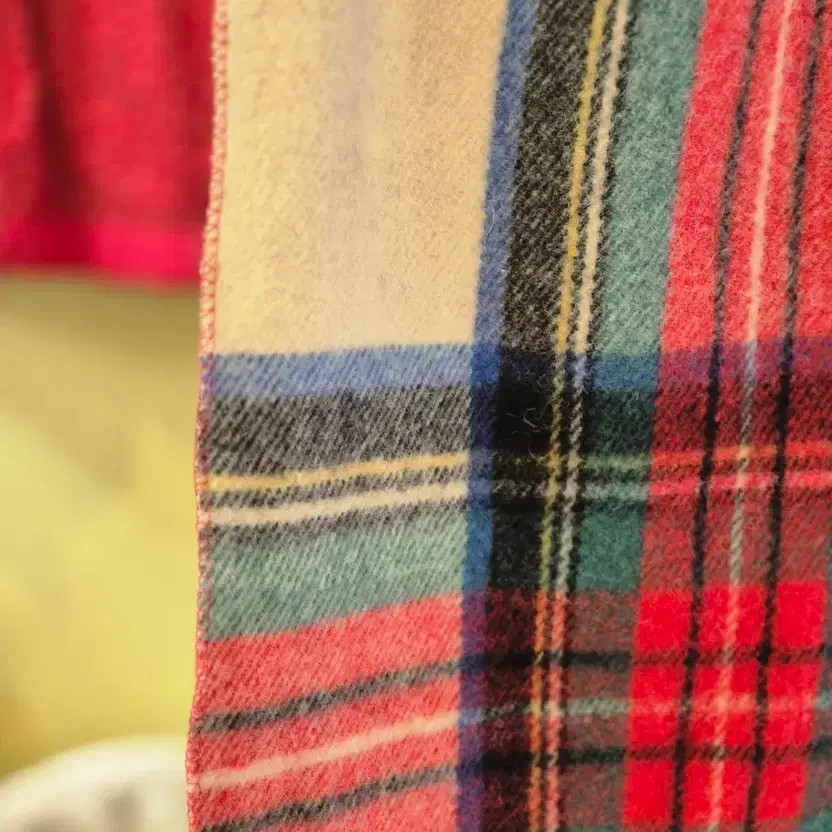 Romanoexport Checked Pattern Wool Scarf - image 5