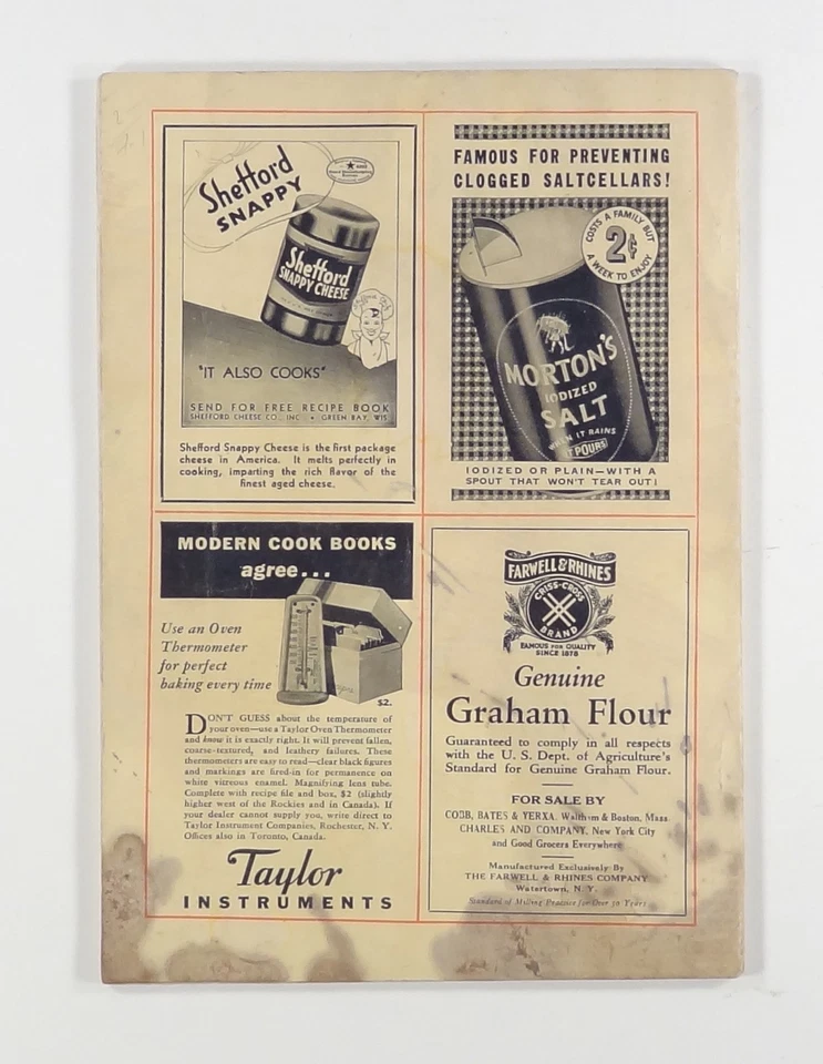 1937 Nov AMERICAN COOKERY Cooking School CRANBERRY PIE Thanksgiving recipes ORIG — 第 3/4 张图片