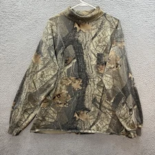 Vintage Ace Sportswear Shirt Adult XXL Camouflage Realtree Hardwoods 20 200 Camo