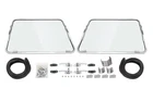 STAINLESS STEEL SAFARI WINDOW COMPLETE KIT FIT TYPE 2 BUS SPLITSCREEN T1