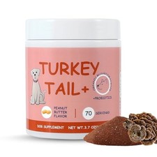 Turkey Tail Mushroom Supplement for Dogs - Supports Immune Health  Soothes