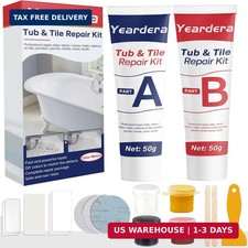 Porcelain Repair Kit, Waterproof Fiberglass Tub Repair Kits, Strong Tile Repair