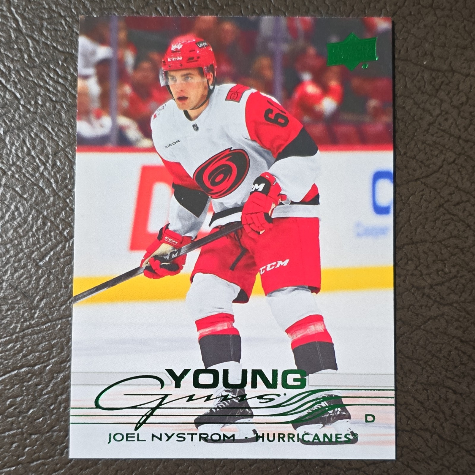 Upper Deck 2025-26 Young Guns Holiday Joel Nystrom Carolina Hurricanes #482