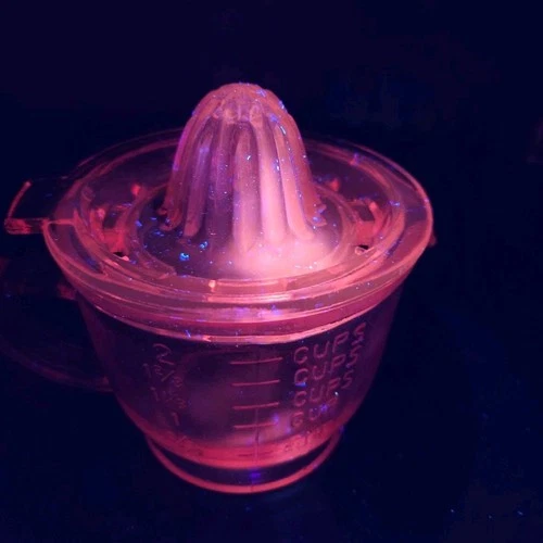 Vintage Selenium Pink/Rose Depression Glass Citrus Juicer Reamer  Measuring Cup