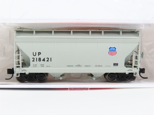 Tolva cubierta de 2 bahías Union Pacific escala N InterMountain 66539-02 #218421 | Condition: Used