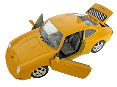 Burago 1993 Porsche 911 (993) Carrera Speed Yellow 1:24 Die-Cast Model