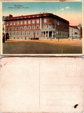Wiesbaden Schloss Postcard Unposted Vintage Germany The Castle Divided Back