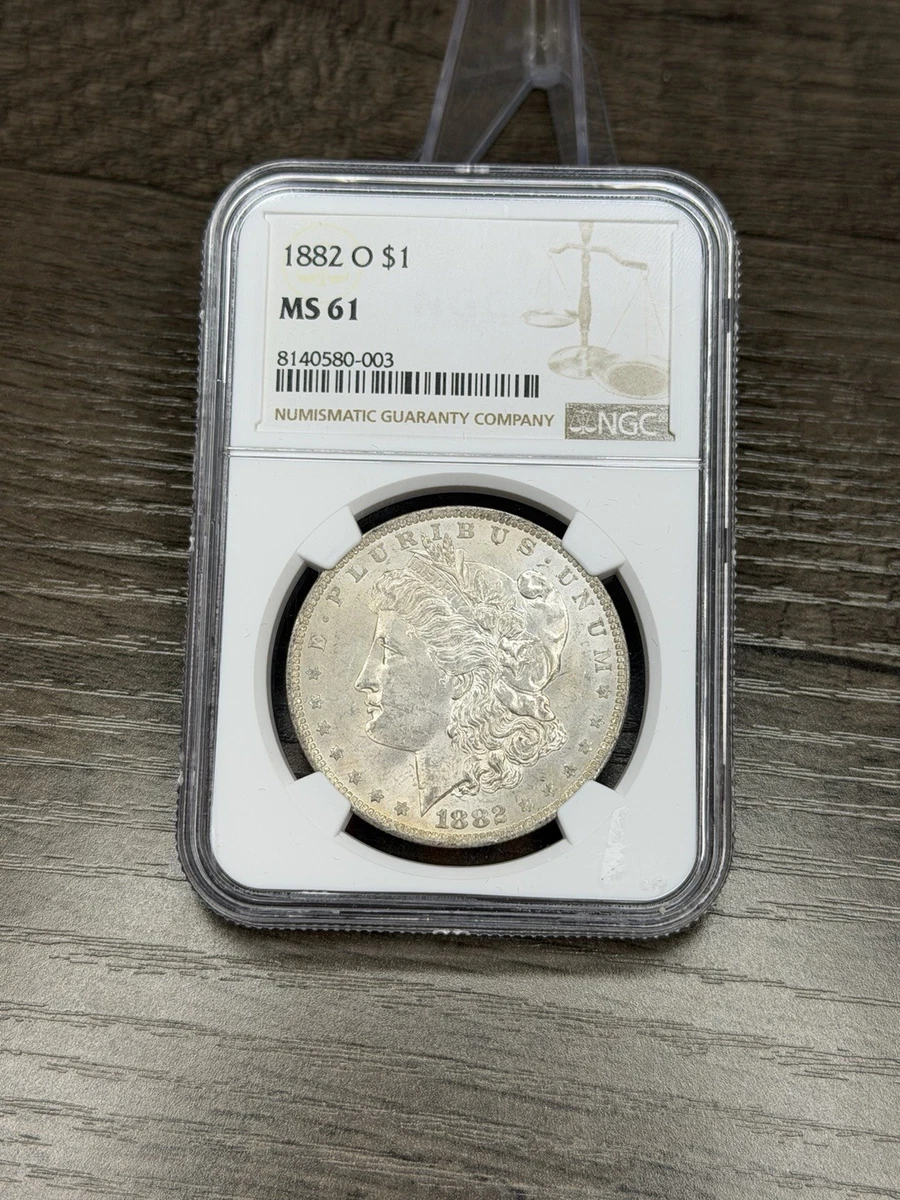 New Orleans Grade MS 61 1882 Year Morgan US Dollars (1878-1921