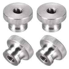 uxcell Knurled Thumb Nuts 4Pcs M8x1.25mm 304 Stainless Steel Round Knobs Fast...