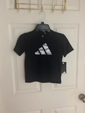 Adidas 2-Piece Set Size 4 Black Camo Boys Athletic Outfit