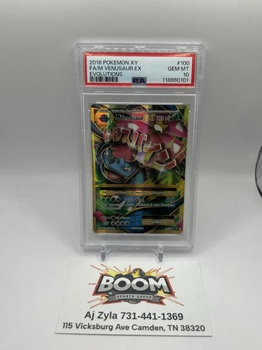 2016 Pokemon XY Evolutions M Venusaur EX Full Art 100/108 PSA 10 Gem Mint