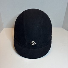 Charles Owen JR8 Riding Helmet -Size 6-7/8 56 CM Black Microfiber Suede