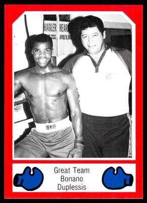 1986 Brown's Boxing Nm Great Team Bonano Duplessis #91