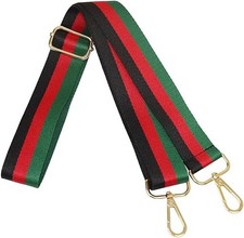 1.97" Wide Purse Strap, Adjustable Handbag Strap Replacement Tricolor Stripe