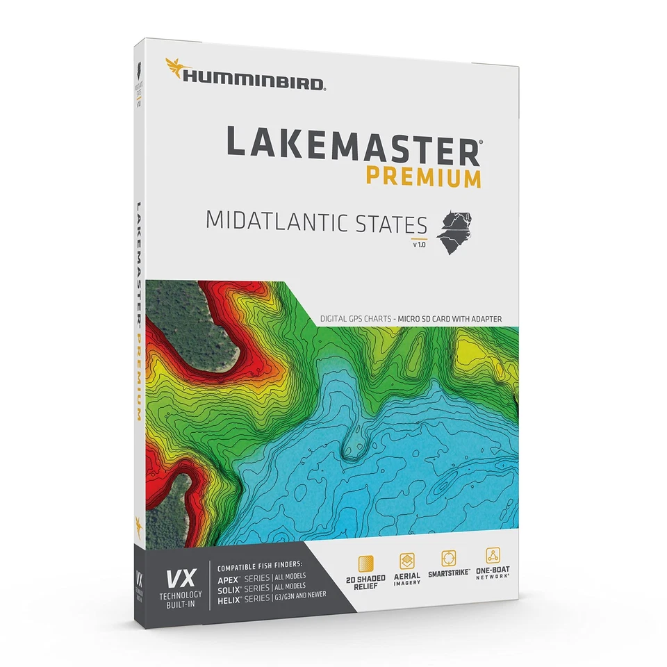 Humminbird Lakemaster Gps Navigation System For Fishing With Smartstrike Tech... - Image 2 of 3