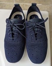 Cole Haan ZeroGrand Lace Up Lifestyle Oxfords Navy Knit Women  s Size 5.5
