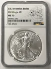 2023 1oz .999 Silver American Eagle NGC MS70 - U.S. Invention Series - Drone