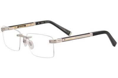Zilli Eyeglasses ZI60012 ZI/60012 C02 Shiny Matte Silver/Gold Optical Frame 58mm