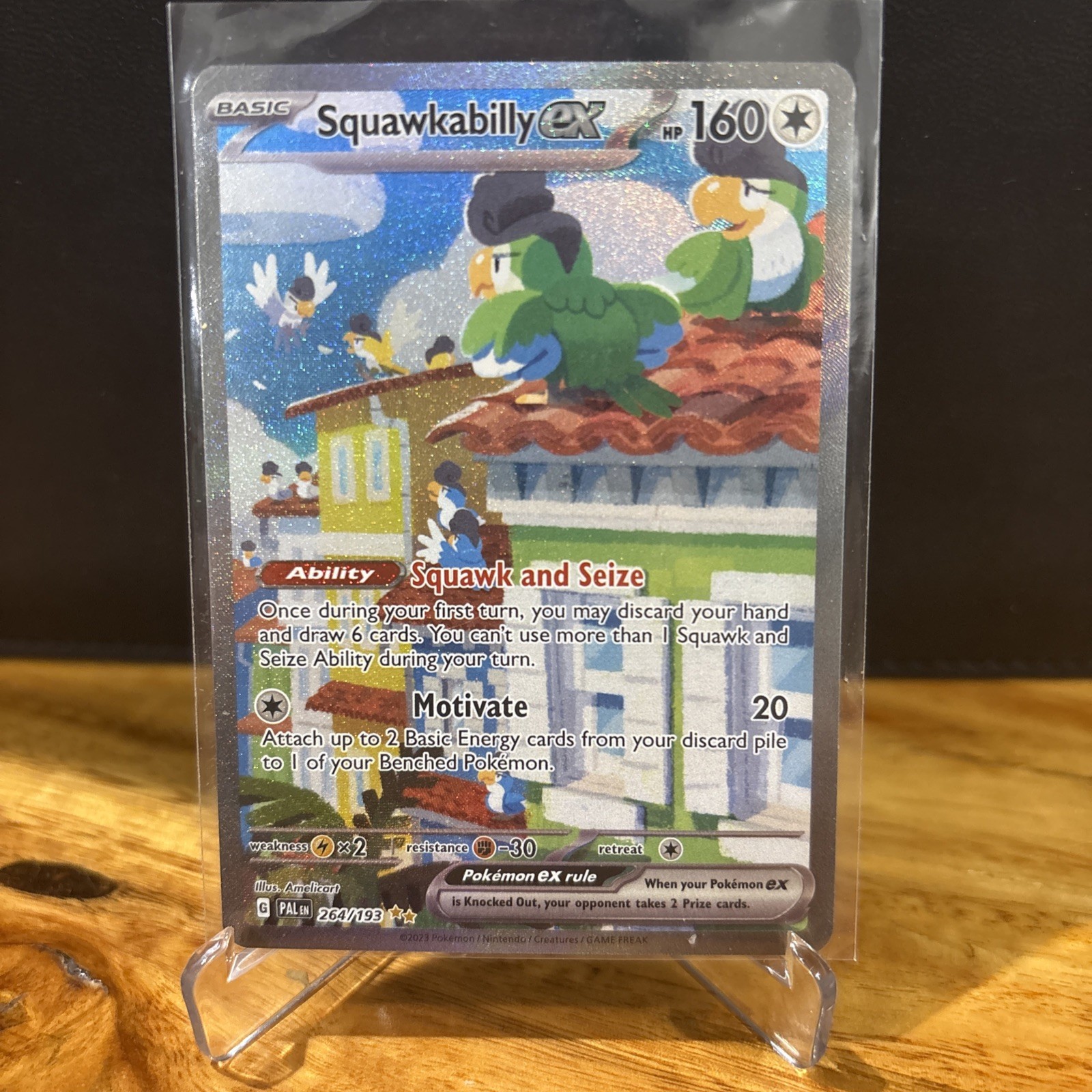 Squawkabilly ex - 264/194 - Pokemon TCG: Paldea Evolved - Special Illustration