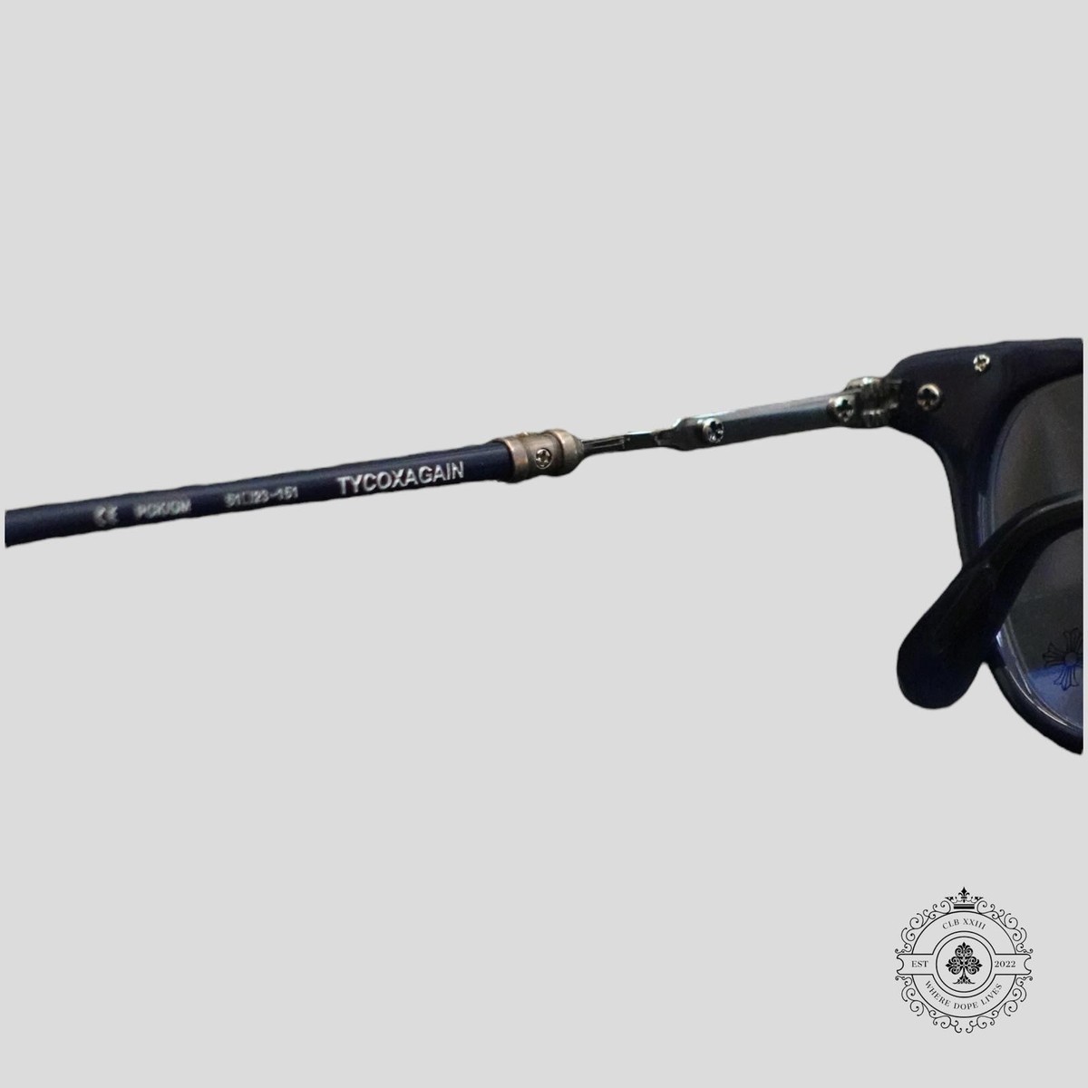 Chrome Hearts Tycoxagain Glasses in Blue/Silver | eBay display picture 3