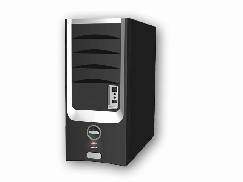 New Vintage Black AT chassis PC Case with 300W AT PSU P8 P9 connectors + 2 Fans - Image 2 of 4